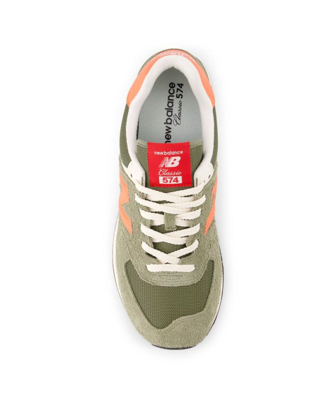 Sapatilhas New Balance 574 Verde Olivina Escura