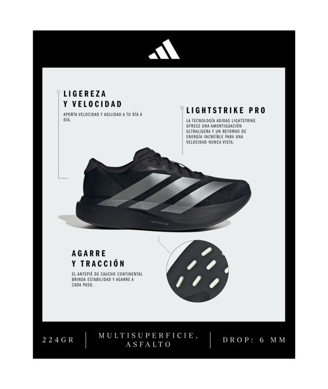 Sapatilhas adidas Adizero EVO SL Homem Preto