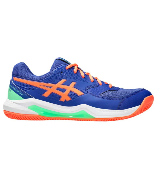 Zapatillas de Pádel ASICS Gel-Dedicate 8 Padel Hombre Azul Cobalto / Coral