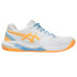 Sapatilhas de Pádel ASICS Gel-Dedicate 8 Padel Mulher Branco/Laranja