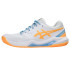 Sapatilhas de Pádel ASICS Gel-Dedicate 8 Padel Mulher Branco/Laranja