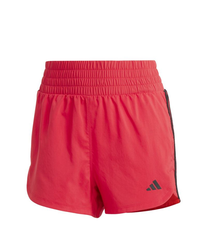 Pantalón de Fitness adidas Pacer Wvn High Mujer Rojo / Blanco