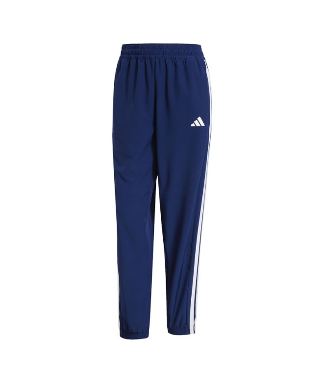 Pantalon de Fitness adidas We 3 Bandas Woven Femme Bleu Foncé / Blanc