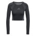 Camiseta de Fitness adidas Seamless Ls Mulher Preto