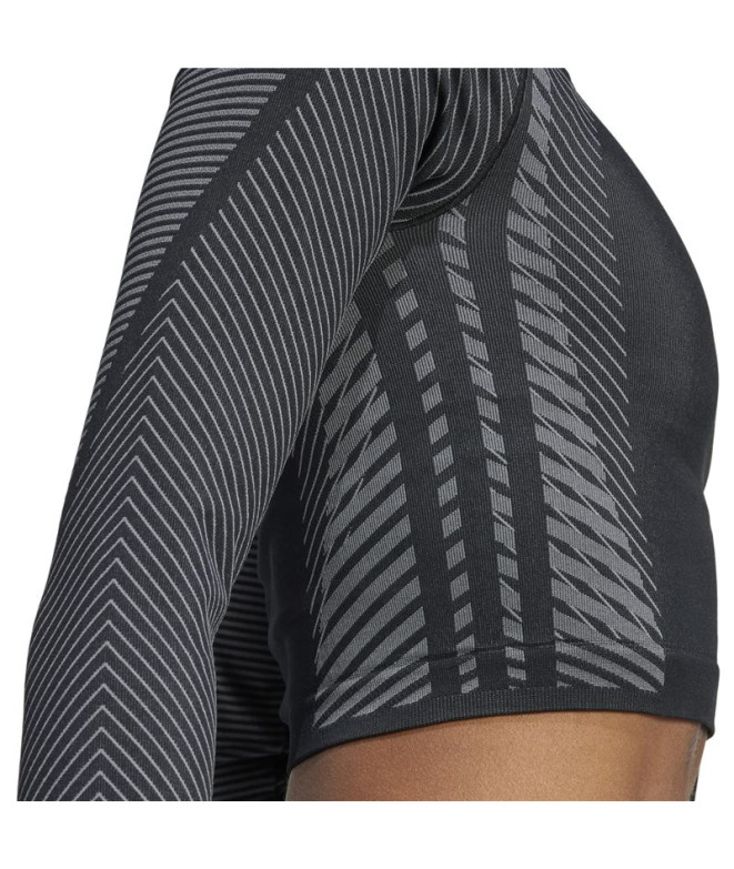 T-shirt de Fitness adidas Seamless Ls Femme Noir
