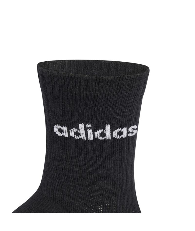 Meias adidas C Lin Crew 6P Infantil Brgrin /...