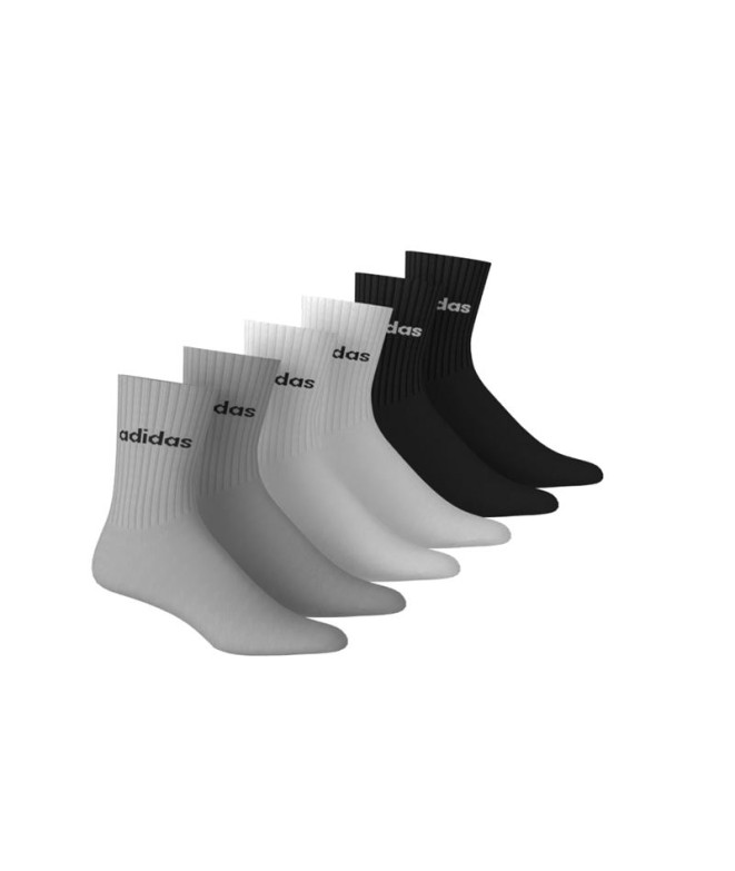 Meias adidas C Lin Crew 6P Infantil Brgrin /...