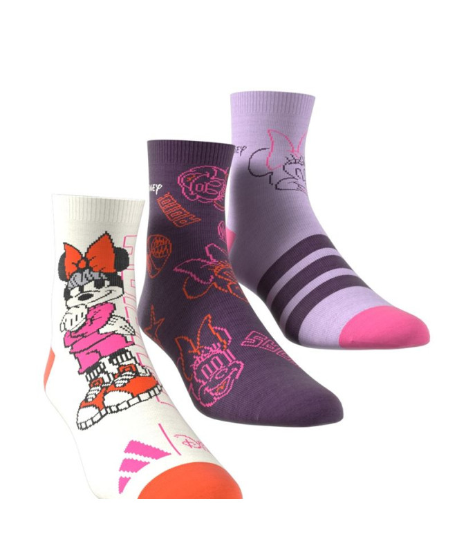 Meias adidas Lk Dy Mi 3Pp Infantil Bege