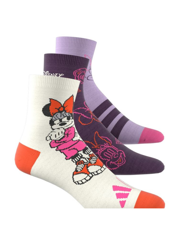 Meias adidas Lk Dy Mi 3Pp Infantil Bege