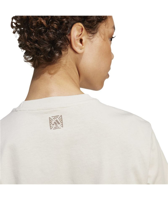 Camiseta adidas Animal Mujer Gris