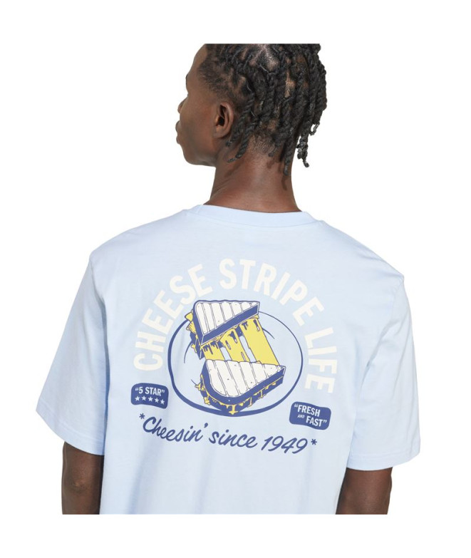 T-shirt adidas Fromage Homme Bleu