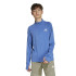 Camiseta de Fitness adidas Gt Pz Zip Ls Infantil Azul / Fusazu / Refsil