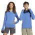 Camiseta de Fitness adidas Gt Pz Zip Ls Infantil Azul / Fusazu / Refsil