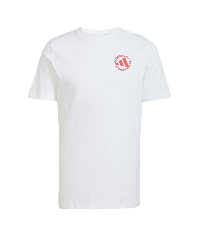 T-shirt de Football adidas Ftb Sticker Homme Blanc