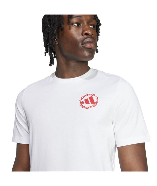 Camiseta de Futebol adidas Ftb Sticker Homem...