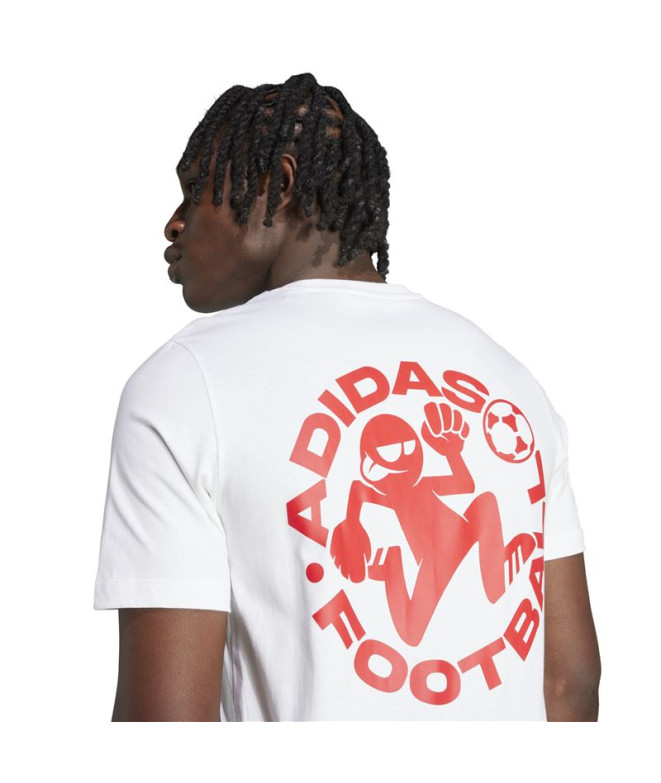 Camiseta de Futebol adidas Ftb Sticker Homem...