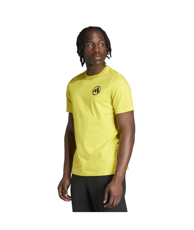 T-shirt de Football adidas Ftb Sticker Homme Jaune