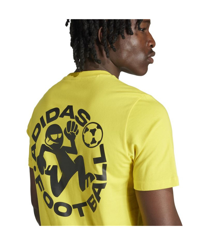 Camiseta de Futebol adidas Ftb Sticker Homem...