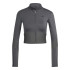 Sudadera de Fitness adidas Hyg Rib Track Mujer Gris