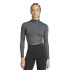 Sudadera de Fitness adidas Hyg Rib Track Mujer Gris