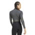 Moletom de Fitness adidas Hyg Rib Track Mulher Cinza