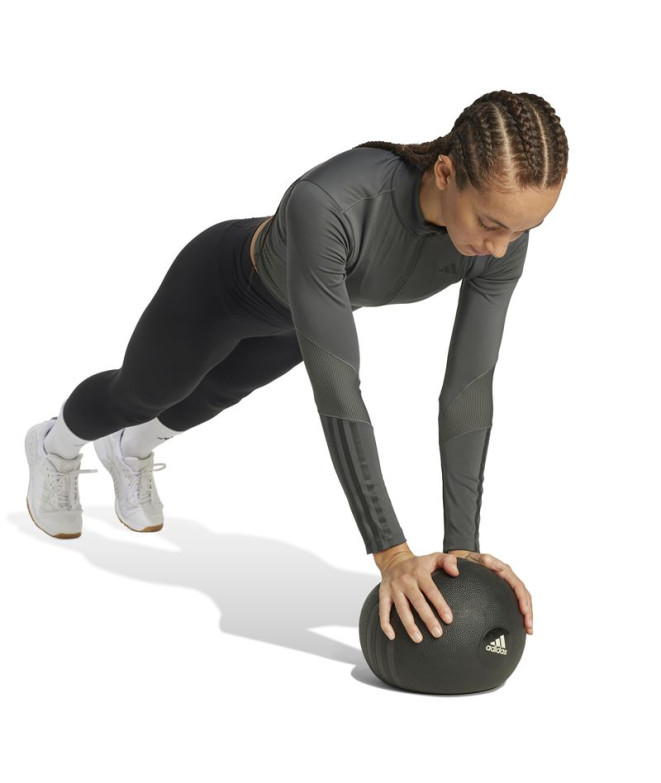 Moletom de Fitness adidas Hyg Rib Track Mulher...