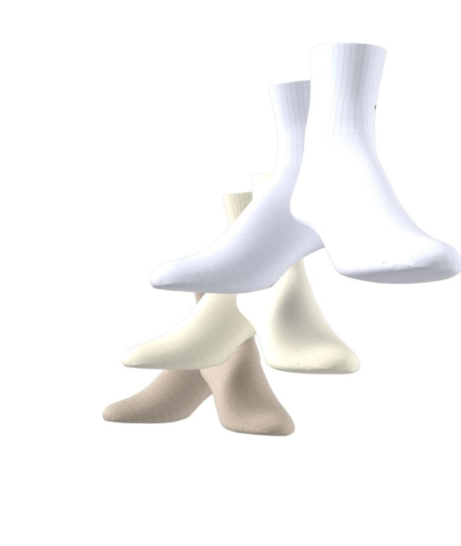 Meias adidas Sim 3Pp Emb Infantil Bege