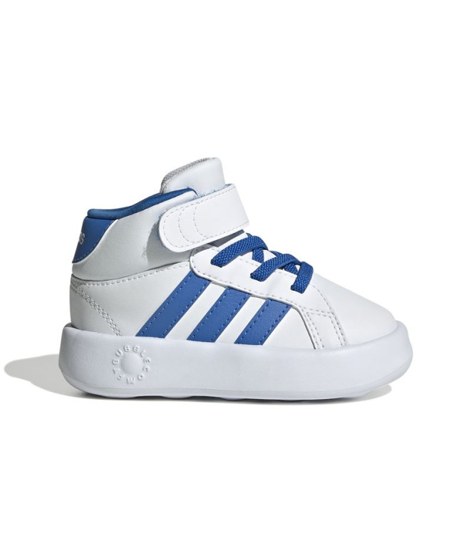 Zapatillas adidas Grand Court Mid Infantil Blanco/Azul