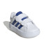 Sapatilhas adidas Grand Court 2.0 Cf Infantil Branco / Azul / Preto