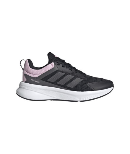 Sapatilhas adidas Fortarun 4.0 Infantil Preto / Cinza / Rosa