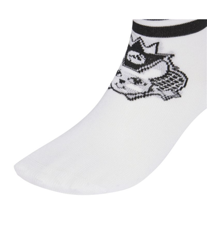 Meias adidas Yg Ani Infantil Branco/Preto