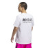 Camiseta de Baloncesto adidas Gfx Lb Tee 2 Hombre Blanco/Negro