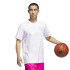 Camiseta de Baloncesto adidas Gfx Lb Tee 2 Hombre Blanco/Negro