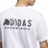 Camiseta de Baloncesto adidas Gfx Lb Tee 2 Hombre Blanco/Negro