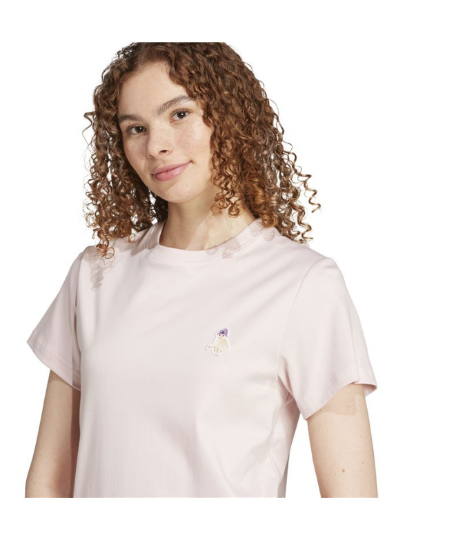 Camiseta adidas Cat Mulher Rosa