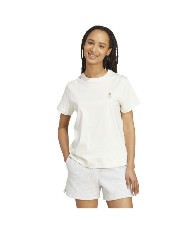 Camiseta adidas Cat Mulher Bege