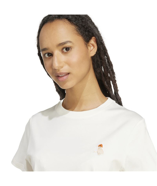 Camiseta adidas Cat Mulher Bege