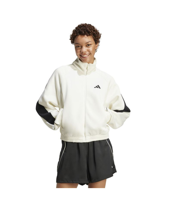 Sudadera adidas Stadium Tt Mujer Beige