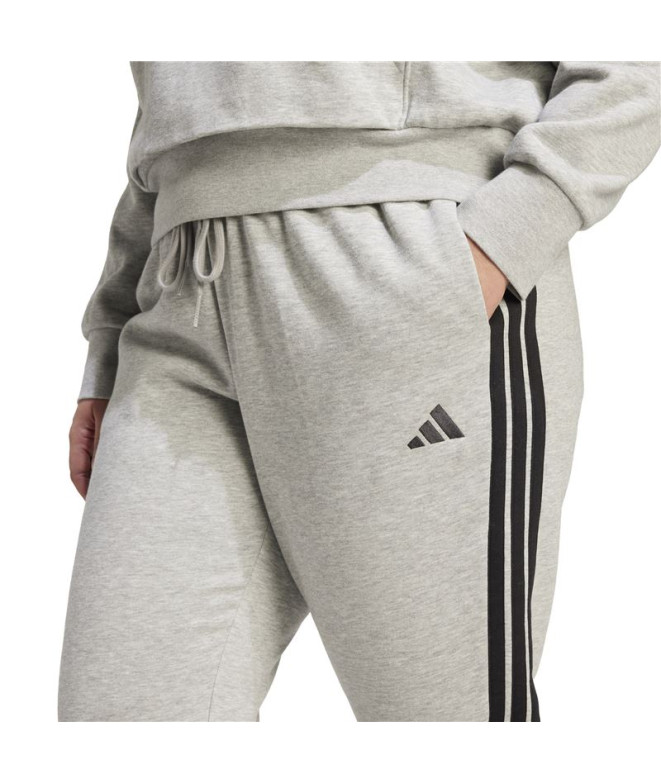 Calça adidas 3 Bandas Fl Sl Ptin Mulher Brgrin...