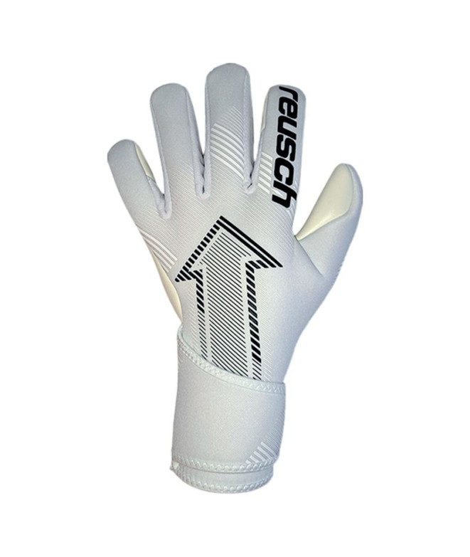 Guantes de Portero Reusch Attrakt Fastgrip Silver Junior Blanco