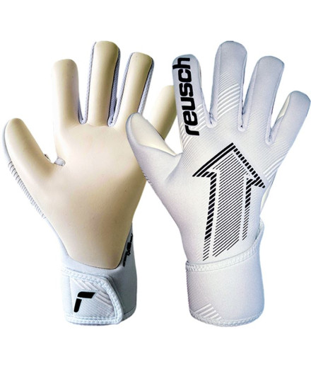 Gants de Gardien Reusch Attrakt Fastgrip Silver Junior Blanc 2