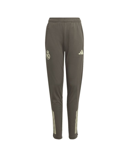 Calça de Futebol adidas Real Madrid Tr Pnt Infantil Cinza