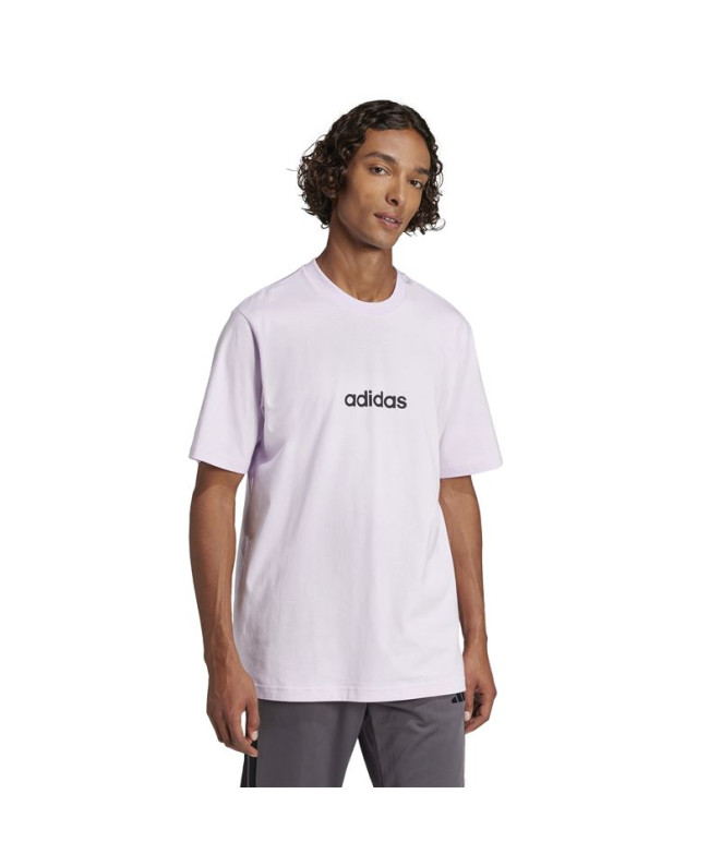 Camiseta adidas Lin Sj Hombre Lila/Negro