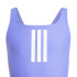 Fato de banho de Natação adidas 3Bandas Mid Suit Gy Menina Azul/Branco