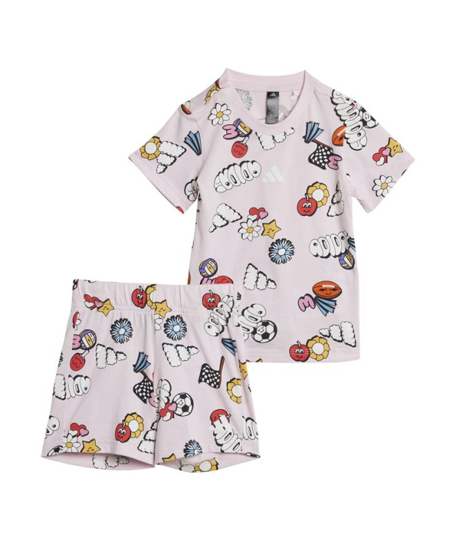 Chandal adidas I Fun Aop Set Bebés Rosa
