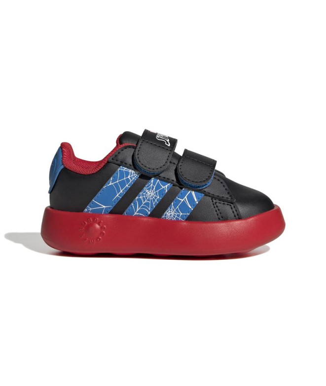 Zapatillas adidas Grand Court Spider-Man Cf Infantil Negro