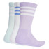 Meias adidas 3 Bandas C Spw Crw Infantil Cirpol / Branco / Menhal