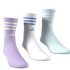 Meias adidas 3 Bandas C Spw Crw Infantil Cirpol / Branco / Menhal