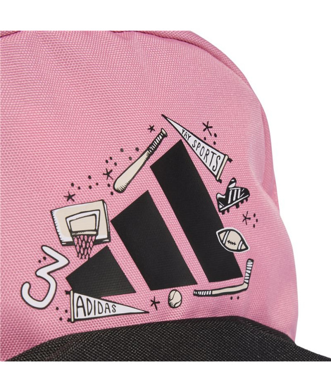 Mochila adidas Lk Doodle Bpk Infantil Rosa