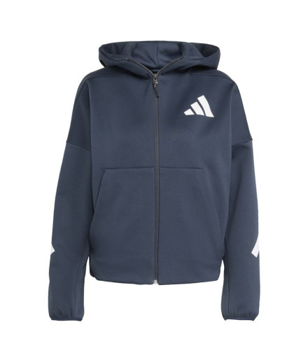 Sweat adidas Z.N.E. Fz Femme Bleu Marine